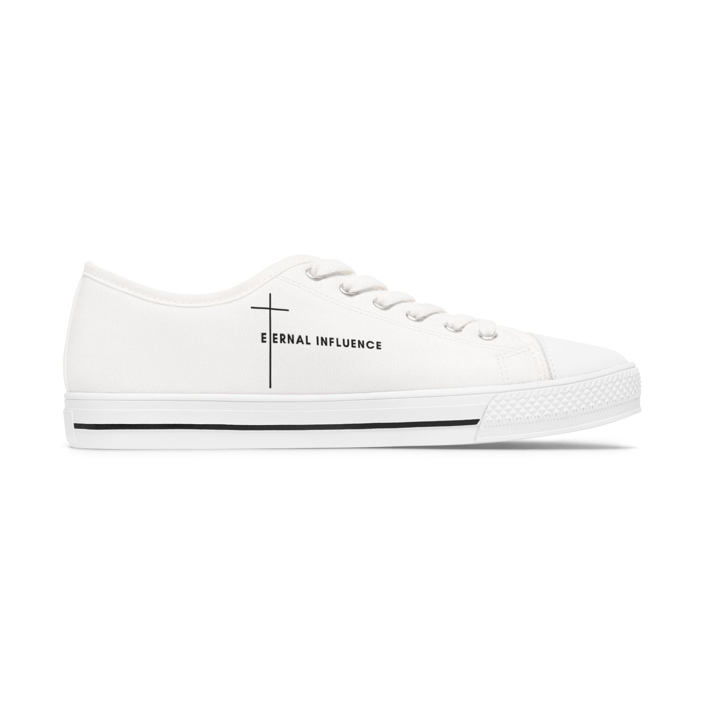 Eternal Influence Women's Low Top Sneakers, Casual Sneakers, Trendy Footwear, Stylish Everyday Shoes, Faith-Inspired Sneakers, Gift for Her