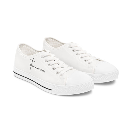 Eternal Influence Women's Low Top Sneakers, Casual Sneakers, Trendy Footwear, Stylish Everyday Shoes, Faith-Inspired Sneakers, Gift for Her